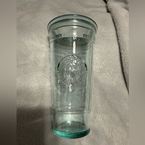 Starbucks Recycled Aqua Glass Tumbler